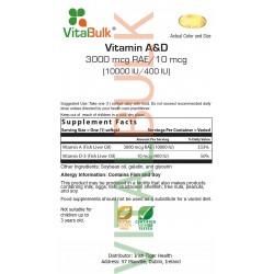 Vitamin А & D3 10 000 IU & 400 IU (250 Count)