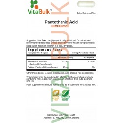 Pantothenic Acid B-5 500 mg...