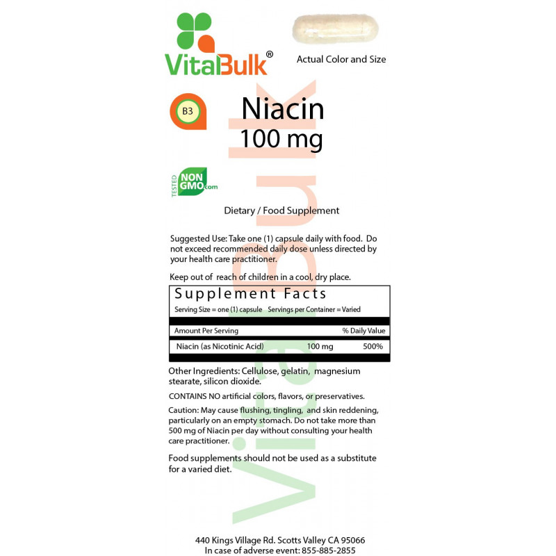 Niacin 100 mg (100 Count)