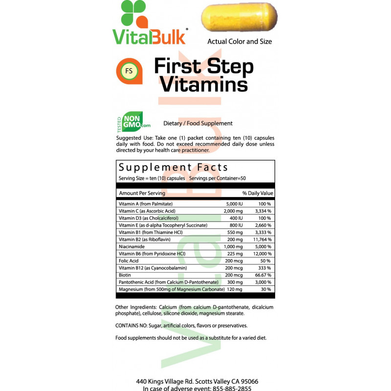 First Step Vitamins - 50 Count