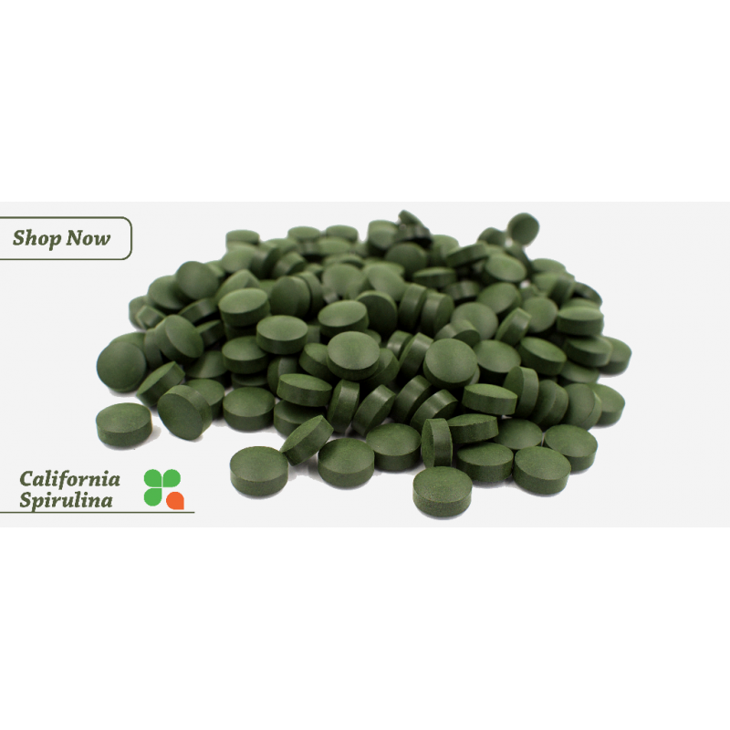 California Spirulina 500 mg Tablet 180 Count Bag