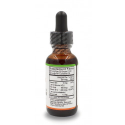B-12 Liquid Drops 1,000 mcg w/ Folic Acid & Vitamin B6 Raspberry Flavor - 1 Oz. Bottle